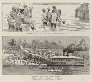 With Lord Dufferin in Burma by Frederic Villiers